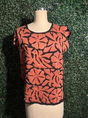 Hand Crafted Jalapa Mexican Hand Embroidered Blouse ONE SIZE